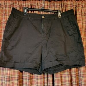 Black high rise shorts